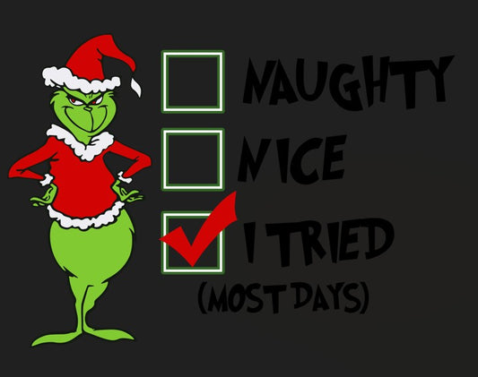 Christmas Ready to Press Heat Transfer DTF Transfer - Direct to Film